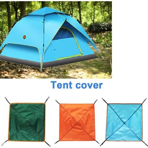Outdoor Camping Tent Top Cover Moisture-proof Waterproof Rainproof Sun-proof Sunroof Cover Sun Shelter Sunshade Camping Supplies