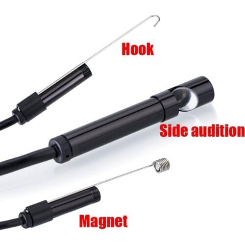 3.5m Waterproof Endoscope Mini HD Camera Snake Tube 5.5 mm Lens Rigid Cable USB Inspection LED Borescope for Android Phone PC