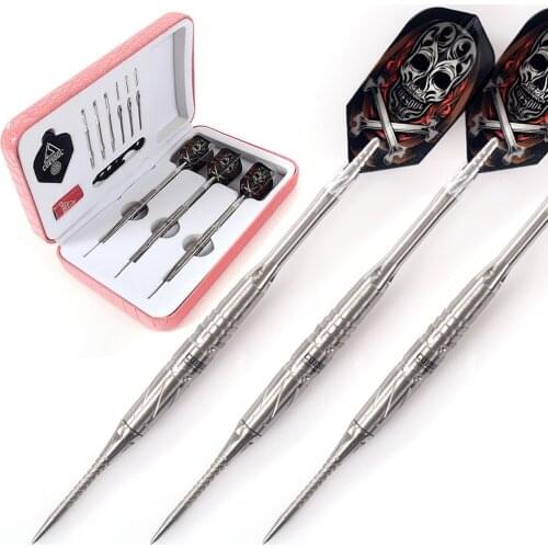 CUESOUL FIGHTING SOUL 18 Gram 95% Tungsten Conversation Steel Tips Darts With Dart Sharpener,Dart Flight,Dart Shaft