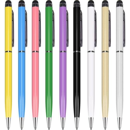Factory Promotional Touch Screen Stylus Pen+ Rotateable Ballpoint Pen for IPad IPhone Tablet Smartphone 200pcs/lot