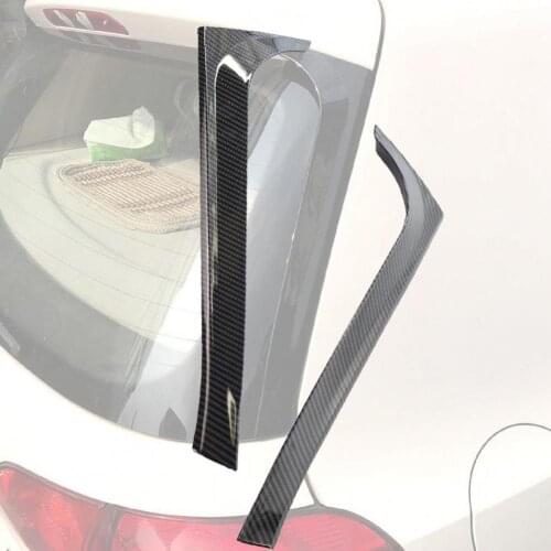 1 Pair Reliable Spoiler Durable Perfect Fitment Carbon Texture Car Rear Window Side Spoiler for VW Golf 6 Regular Version 09-13