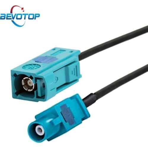 1PCS Lengthen Extended FAKRA Z Male to Fakra Z Female Auto Car Navigation GPS Antenna Extension Cable RG174 Coaxial Pigtail