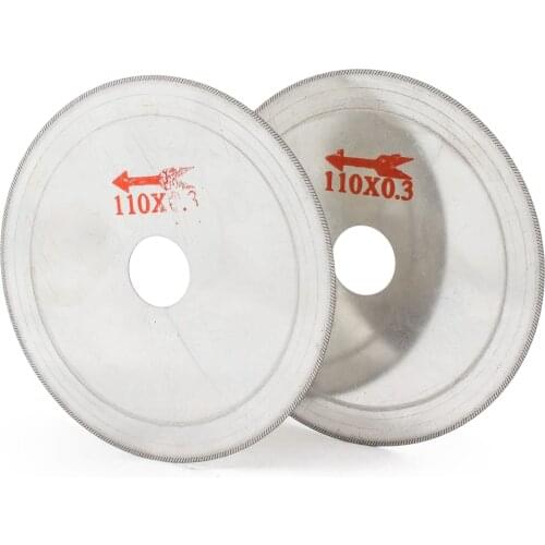 2Pcs 4.5" inch Ultra-thin Diamond Lapidary Saws Cutting Blade Disc Arbor 3/4" ILOVETOOL