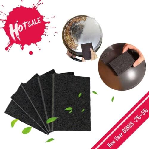 5 Pcs/lot Emery Sponge Kitchen Accessories Eraser Sponge Cleaning Sponge Pot Clean Dish Home Remove Rust Cleaner Pads