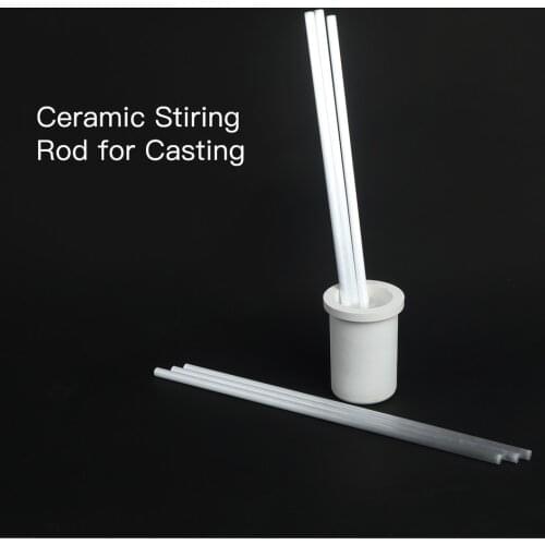 6 pcs yihui casting ceramic stiring rod, high temp ceraimic rod for stiring gold