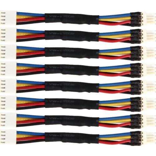 8pcs CPU fan speed down line 4-pin temperature control PWM deceleration / noise reduction computer fan speed regulati line