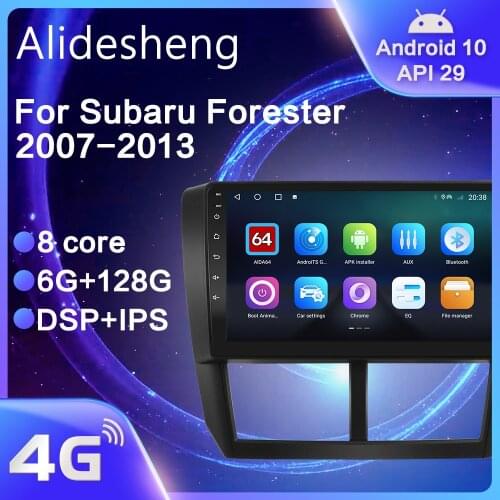 For Subaru Forester WRX Impreza 2008 2009 2010 2011 2012 2013 Android 10.0 DSP 8 core Car Radio Navigation multimedia Player