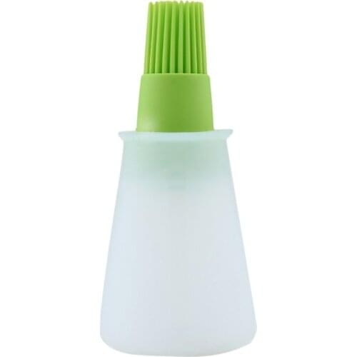 Barbacoa Storage Bottles Silicone Oil Bottle with Brush for Barbecue Cooking Baking Pancake BBQ Tools Kitchen Accessories
