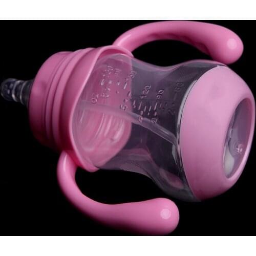 180ML Wide Neck Anti-colic Baby Infant Milk Feeding Nipple Bottle Learn Drinking C5AF