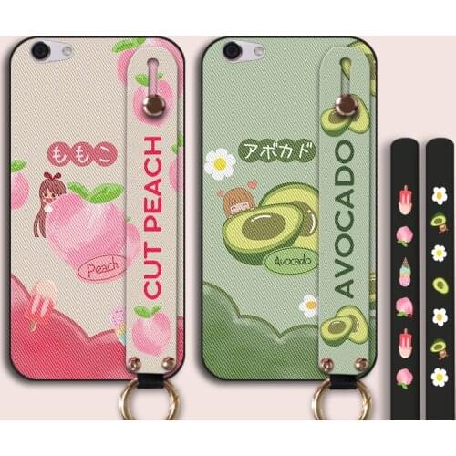 Summer Fruit Silicone Case For OPPO K3 K5 Wrist Strap Holder Back Cover For OPPO Realme Q X 1 2 3 V5 X2 X7 X50 6 Pro XT