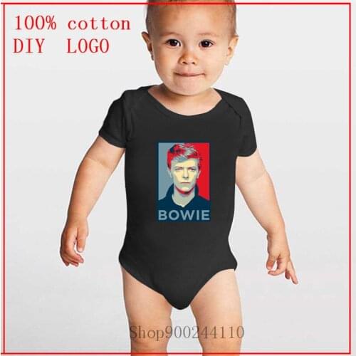 David bowie printed Bodysuit Baby Cotton Short Sleeve Newborn Baby Boys Girls Clothes Summer Onesie Jumpsuit Toddler Costume