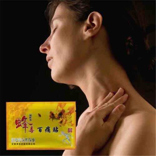 Chinese herbal Self heating Joint Pain Relief Patches Wild Bee Venom Balm Analgesic Plasters Arthritis Cervical vertebra Pain Ki