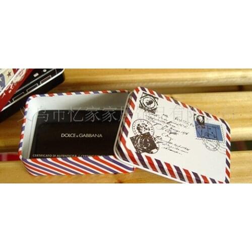 Envelope Secret Tin Storage case Tin storage box Gifts box Multifunction case