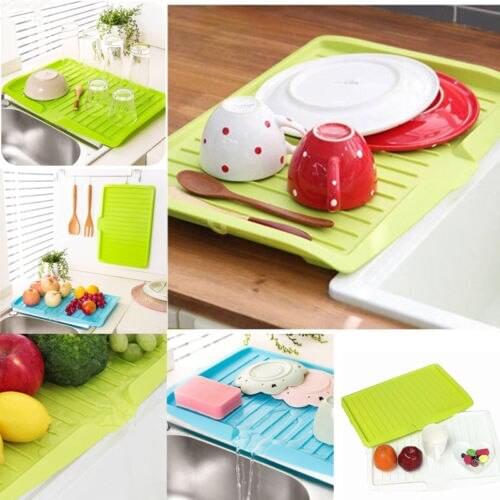 Kitchen Storage Dish Cup Drying Rack Holder Organizer Drainer Dryer Tray Tableware Water Drainning Tool