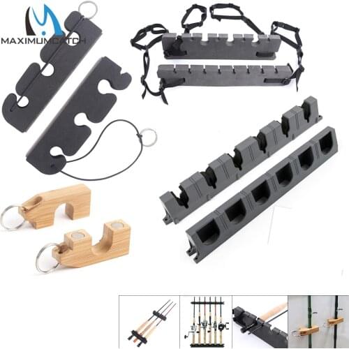 Maximumcatch 2pc Magnetic Fly Fishing Rod Holder & Stand Fishing Tool Fishing Rod Keeper Rod Rack