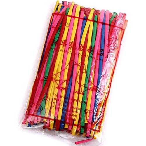 100pcs/Set Twisting Latex Balloon Air Helium Float Inflatable Modelling Long Balloon Wedding Birthday Party Decoration Supplies