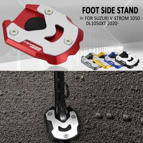 NEW Kickstand Foot Side Stand Extension Pad Support Plate For SUZUKI Vstrom V-Strom DL 1050 XT 1050XT DL1050 DL1050XT 2020 2021