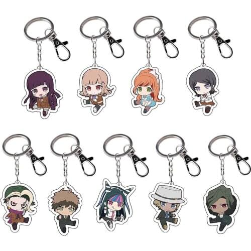 2020 New Danganronpa Acrylic Keychain Keyring Cosplay Anime Gifts