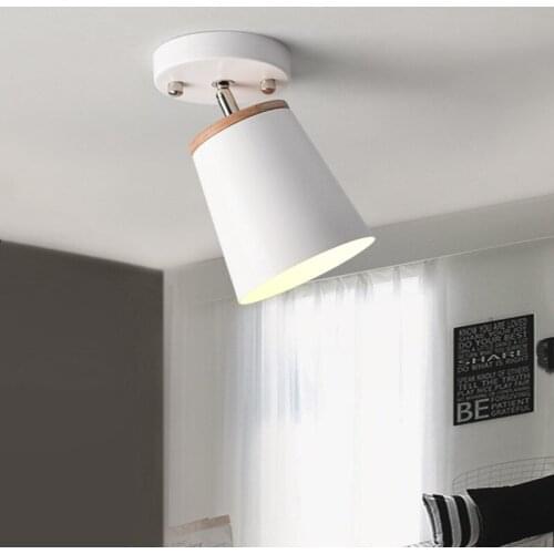 Modern Loft Ceiling Light Nordic Entrance Porch Lamp Balcony Bedroom Light Kitchen Dinning Room Ailse Iron LED Ceiling Lamp