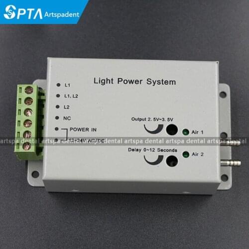 Dental Control Box Fiber Optic high speed Handpiece Light Power control box 12-24V