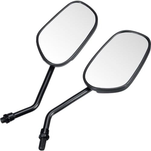 Universal 2pcs Motorcycle Rearview Mirrors Motorbike Scooter Rod Motorcycle BIKE SIDE MIRRORS 10mm For HONDA