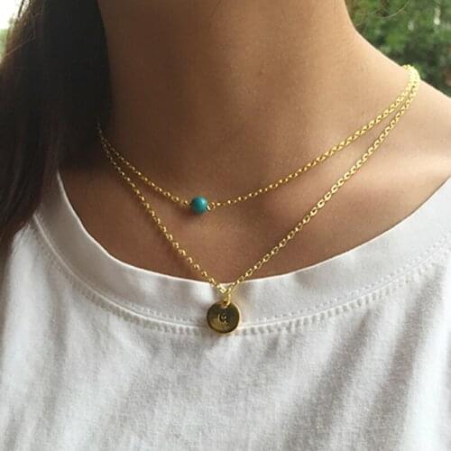 Fashion collar mujer colliers New Arrival Charm synthetic Letter Necklaces & Pendants Fashion Colorful Cute Jewelry Woman Gift