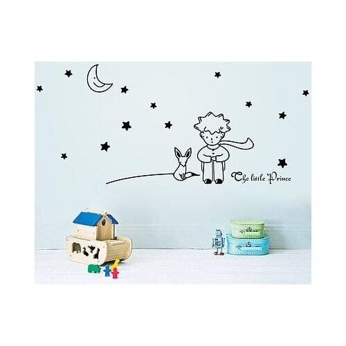 Stars Moon The Little Prince Boy Art Vinyl Wall Sticker Home decor Wall Decals 2 orders