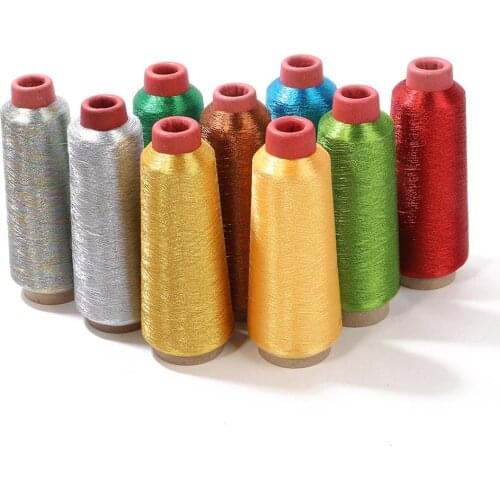1pcs 3250meter/lots Gold Silver Silk Thread Colorful Embroidery Sewing Clothes Embroidery Flowers Sewing Accessory