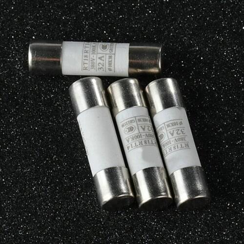 10PCS Ceramic fuse tube fuse R015 10x38mm 380V 1A 2A 3A 4A 5A 6A 10A 16A 20A 25A 32A