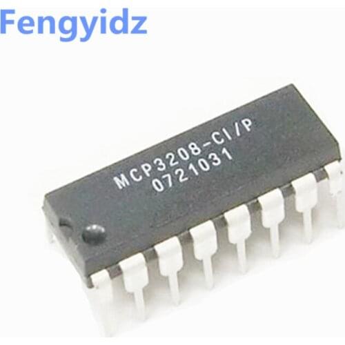 10PCS MCP3208-CI/P MCP3208