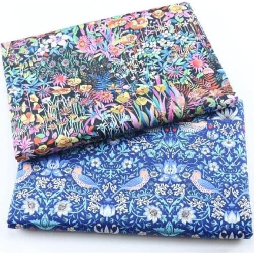 160cm wide Fabrics Flower Bird Cotton Fabric Tecido Quilting Bedding Decoration Tissue Home Textile Patchwork Sewing Cloth Craft