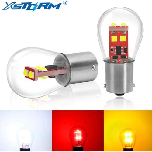 2Pcs 1157 BA15D BAY15D 1156 BA15S P21W P21/5W Led Bulb S35 800LM Car Turn Signal Lamp Reverse Brake Lights Red White Yellow 12V