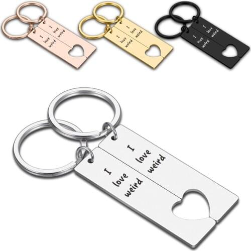 2PCS Boyfriend Girlfriend Key Chain Valentines Day Gift for Women Men Couple Keychain Gifts for Husband Wife