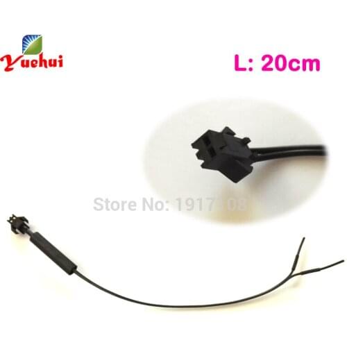 20PCS EL Wire party decorative Female Connectors with 1piece diameter 4.8mm and 2piece diameter 1.0mm Heat shrinkable tube