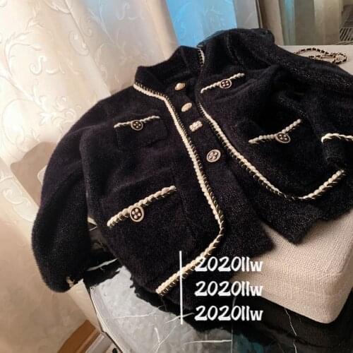 2020 new designer womens elegant pocket casual coat 2020 winter High quality luxury mink fur warm thick pearl jackets outerwear