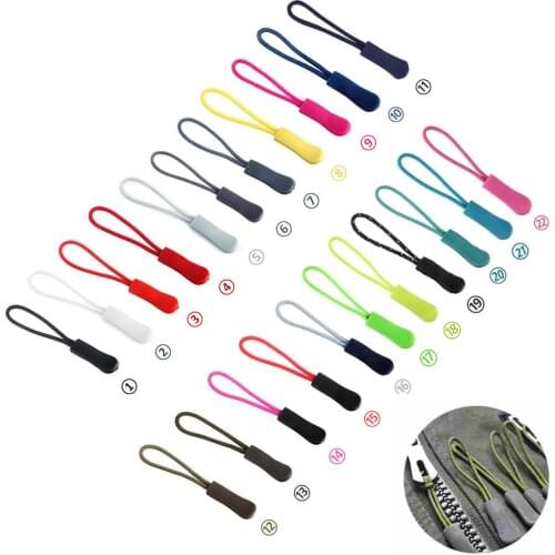 3 Pcs Zipper Pull Puller Fixer Zip Color Cord End Fit Rope Tag Broken Buckle Travel Bag Clip Buckle Outdoor Tool Sewing Clothes