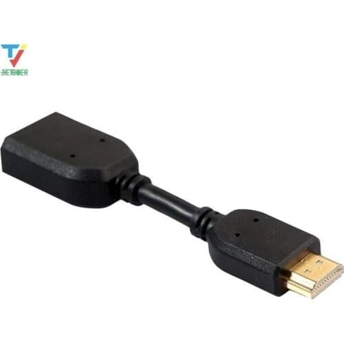 300pcs/lot Mini HDMI Cable 11cm HDMI Extension Cable 1080P Any Angle Adjustable HDMI Male To Female Swivel Adapter Converter