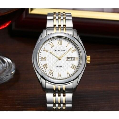 40mm Sangdo Luxury watches Automatic Self-Wind movement High quality Business watch Auto Date Roman dial Mens watch sd325-s8