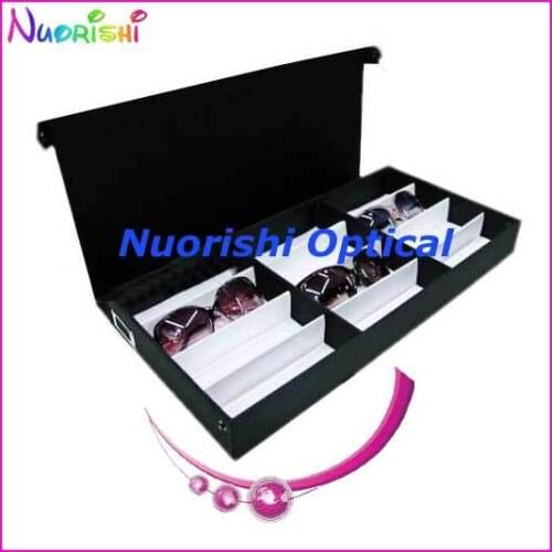 Free shipping Q304-12S sunglasses case eyewear case spectacles case holding 12 pcs of sunglasses