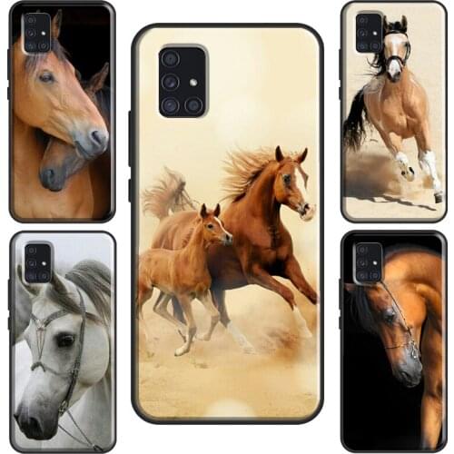 Horse Horses Running For Samsung A20e A21S A11 A31 M21 M31 Case For Galaxy A50 A70 A10 A40 A51 A71 Coque