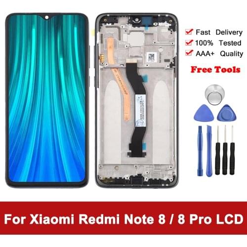 100% Original Display For Xiaomi Redmi Note 8 / Note 8 Pro LCD Display Touch Screen Digitizer Assembly For Redmi Note 8 Pro LCD