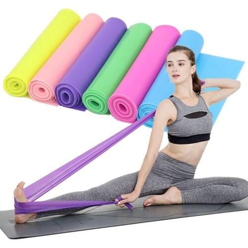 Fitness Exercise Resistance Bands Rubber Yoga Elastic Band 150Cm Resistance Band Loop Rubber Loops For Gym Training