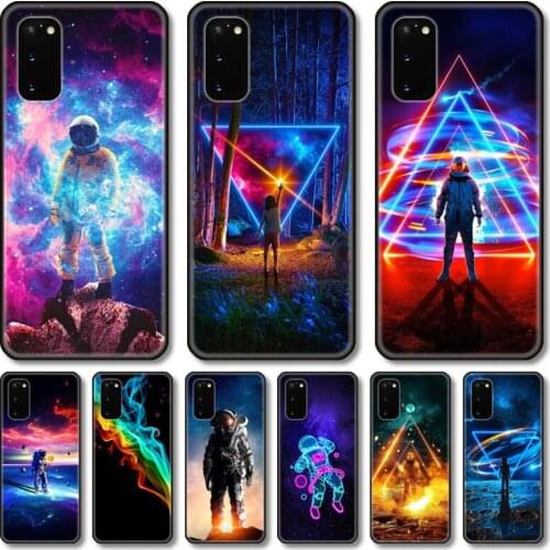 Personality Phone Case For Samsung Galaxy Note S21 20 10 9 E Lite UW Ultra 5G PRO Black Shell Cover