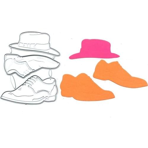 Julyarts Shoes And Hats Metal Cutting Dies for Scrapbooking New 2021 Stencil For DIY Scrapbook Paper Album for Handwork Creative