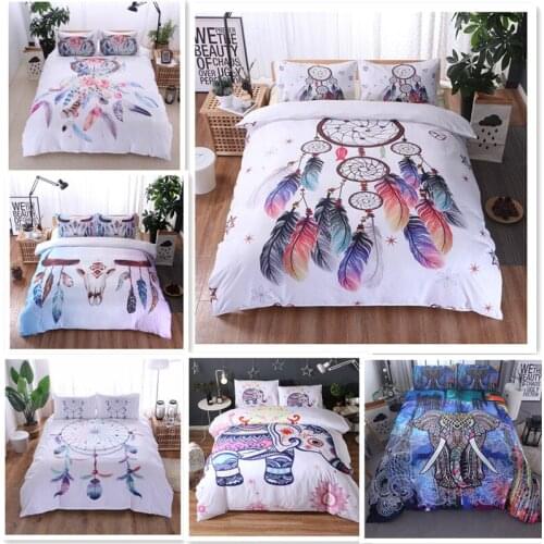 Fanaijia Dreamcatcher bedding set queen size 3d Bohemian printed duvet Cover With Pillowcases bedline AU US size