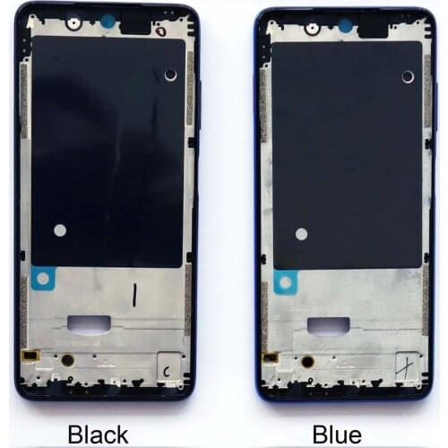 Front Frame Bezel Housing for POCO X3 LCD Supporting Frame-Black&Blue