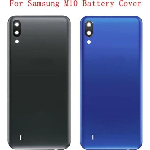 Battery Case Cover Rear Door Housing Back Case For Samsung M10 M105 Battery Cover Camera Frame Lens with Logo