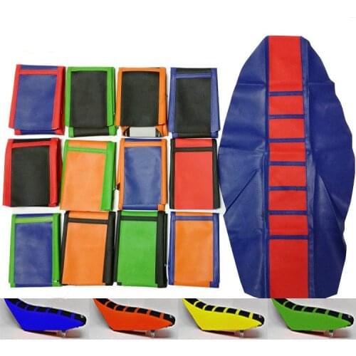 Motorcycle Striped Soft-Grip Gripper Soft Seat Cover Rubber For YAMAHA WR250R YZF450 YZF250 WRF450 WRF250 YZ125 YZ250 YZ85 YZ 85