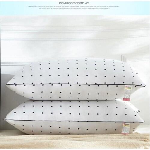 UBRUSH New pillow feather velvet Fabric Polka dot pattern 48*74 cm Home Hotel Soft and comfortable give you a good sleep pillows
