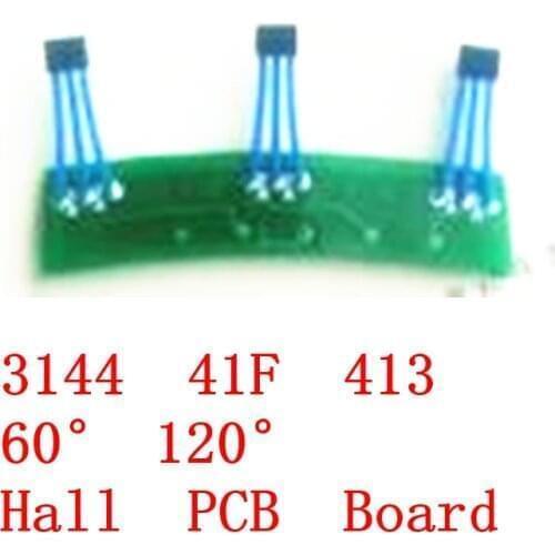 New 3pcs Two-wheeled electric vehicle Hall plate Hall element circuit board 3144 41F 413 60° 120° Hall PCB Board